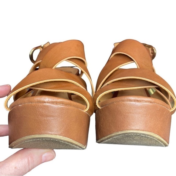 Report Pisces Wedge Sandal Tan Size 9 - Picture 3 of 7